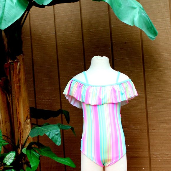 Wonder Nation One Piece Swimsuit Girls Size 7/8 - Picture 16 of 16